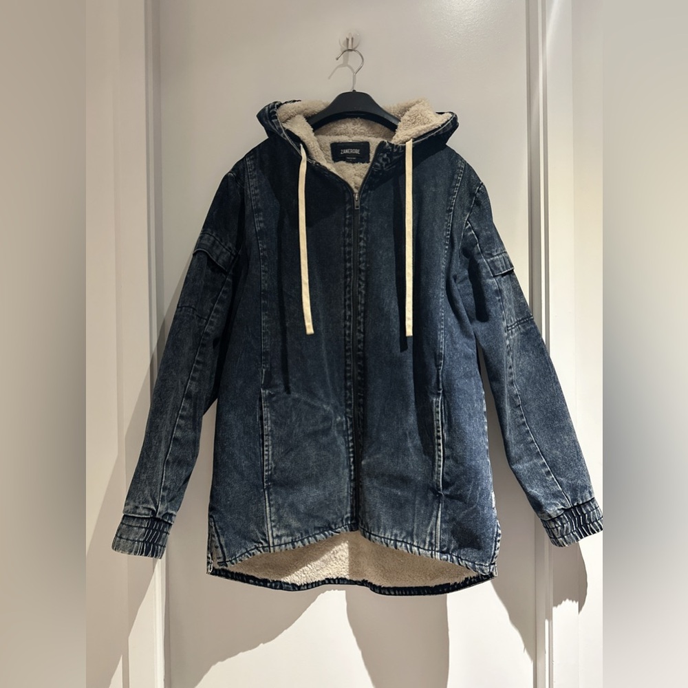 Zanerobe Blue Denim Hooded Jacket